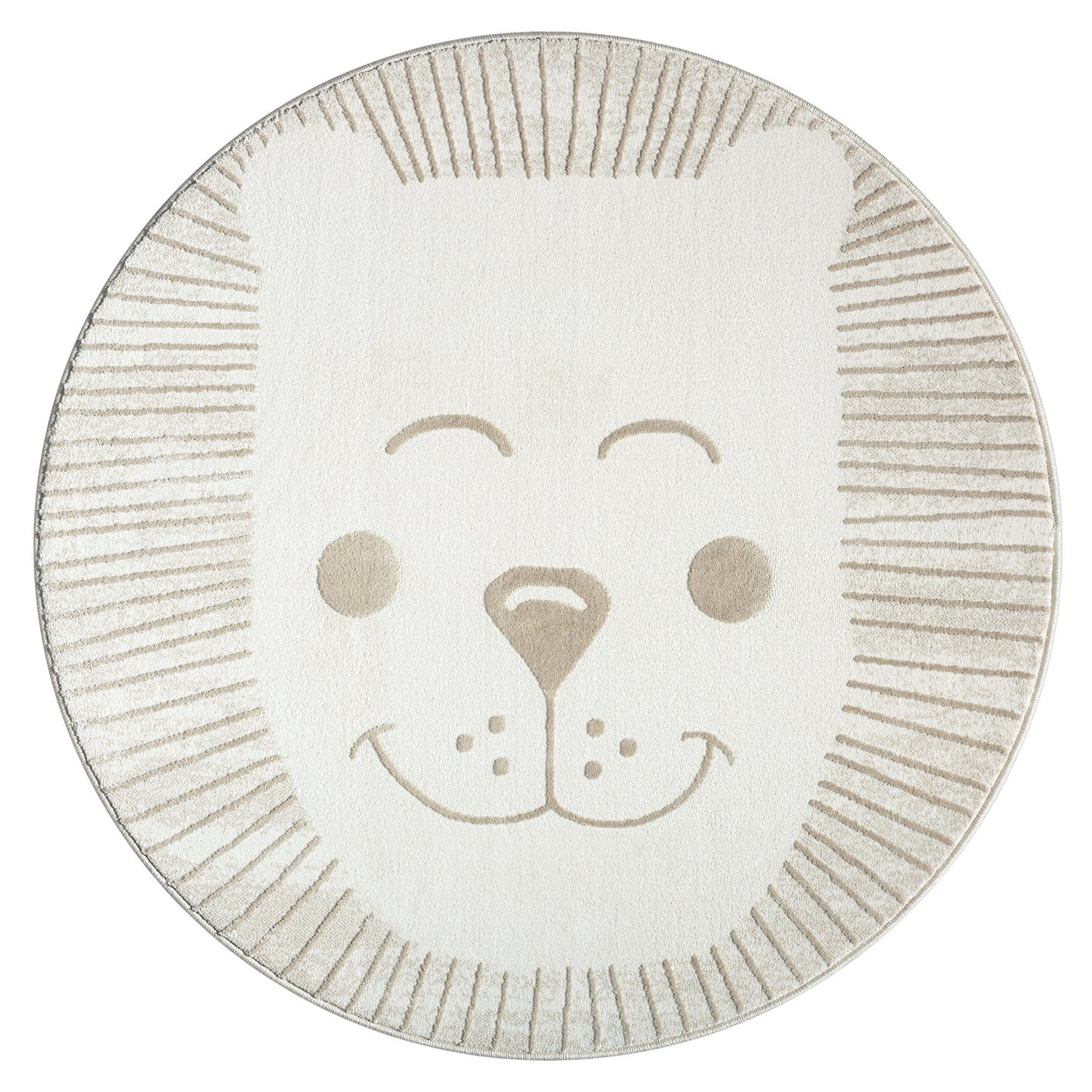 Luna 714 creme / Kinderteppich Löwe