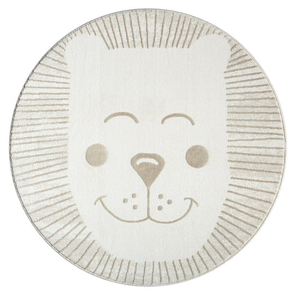 Luna 714 creme / Kinderteppich Löwe