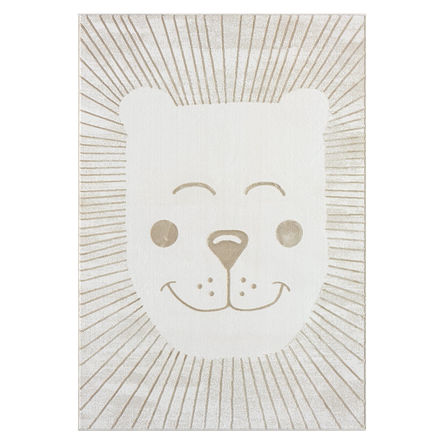 Luna 714 creme / Kinderteppich Löwe