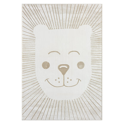 Luna 714 creme / Kinderteppich Löwe