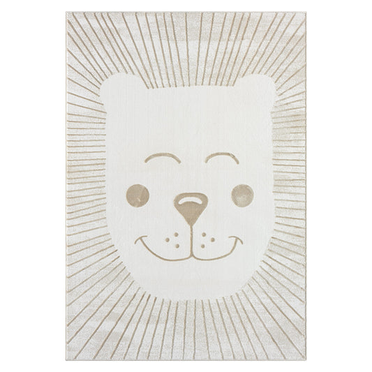 Luna 714 creme / Kinderteppich Löwe