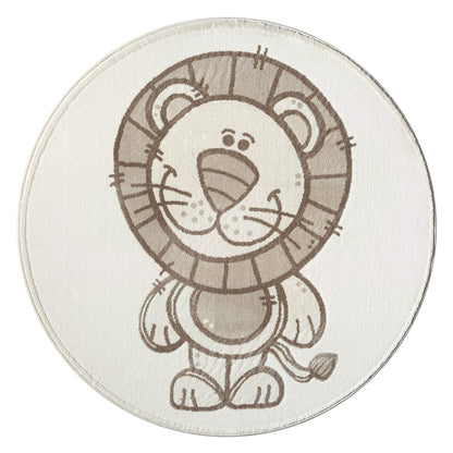 Luna 717 creme / Kinderteppich Löwe