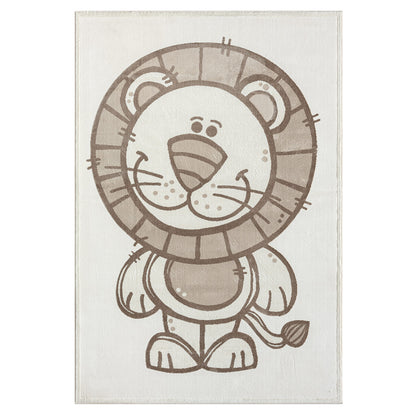 Luna 717 creme / Kinderteppich Löwe