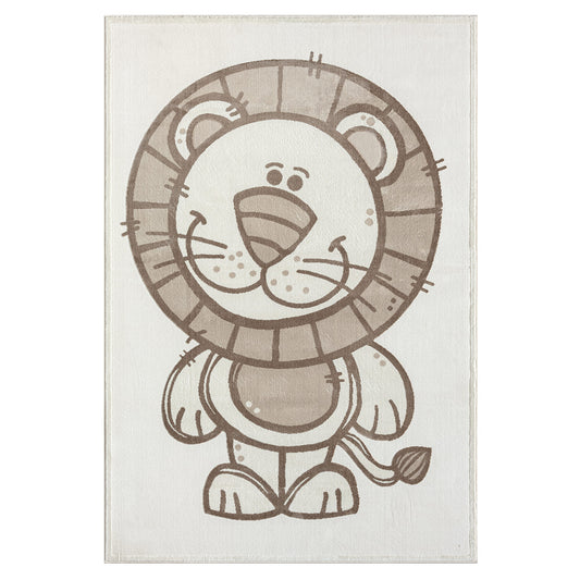 Luna 717 creme / Kinderteppich Löwe