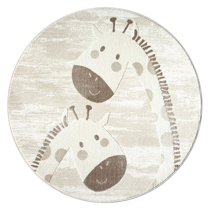 Luna 719 creme / Kinderteppich Giraffe