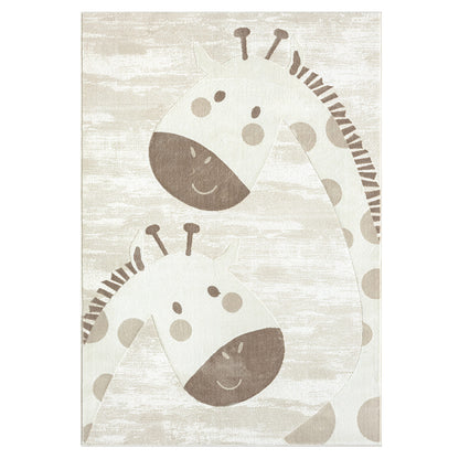 Luna 719 creme / Kinderteppich Giraffe