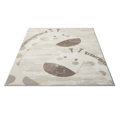 Luna 719 creme / Kinderteppich Giraffe
