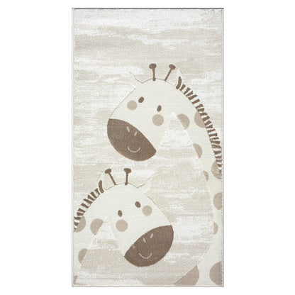 Luna 719 creme / Kinderteppich Giraffe