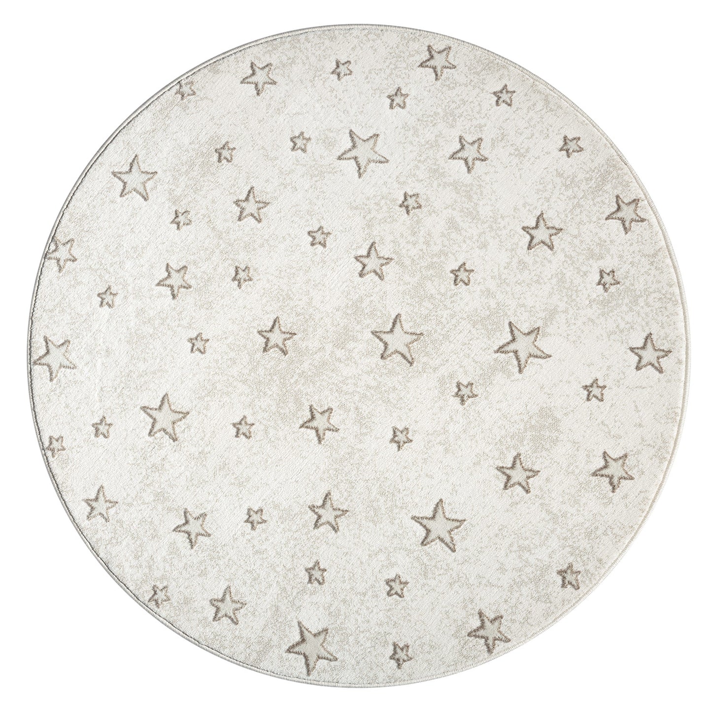 Luna 725 creme / Kinderteppich mit Sternen Muster