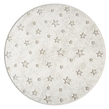 Luna 725 creme / Kinderteppich mit Sternen Muster