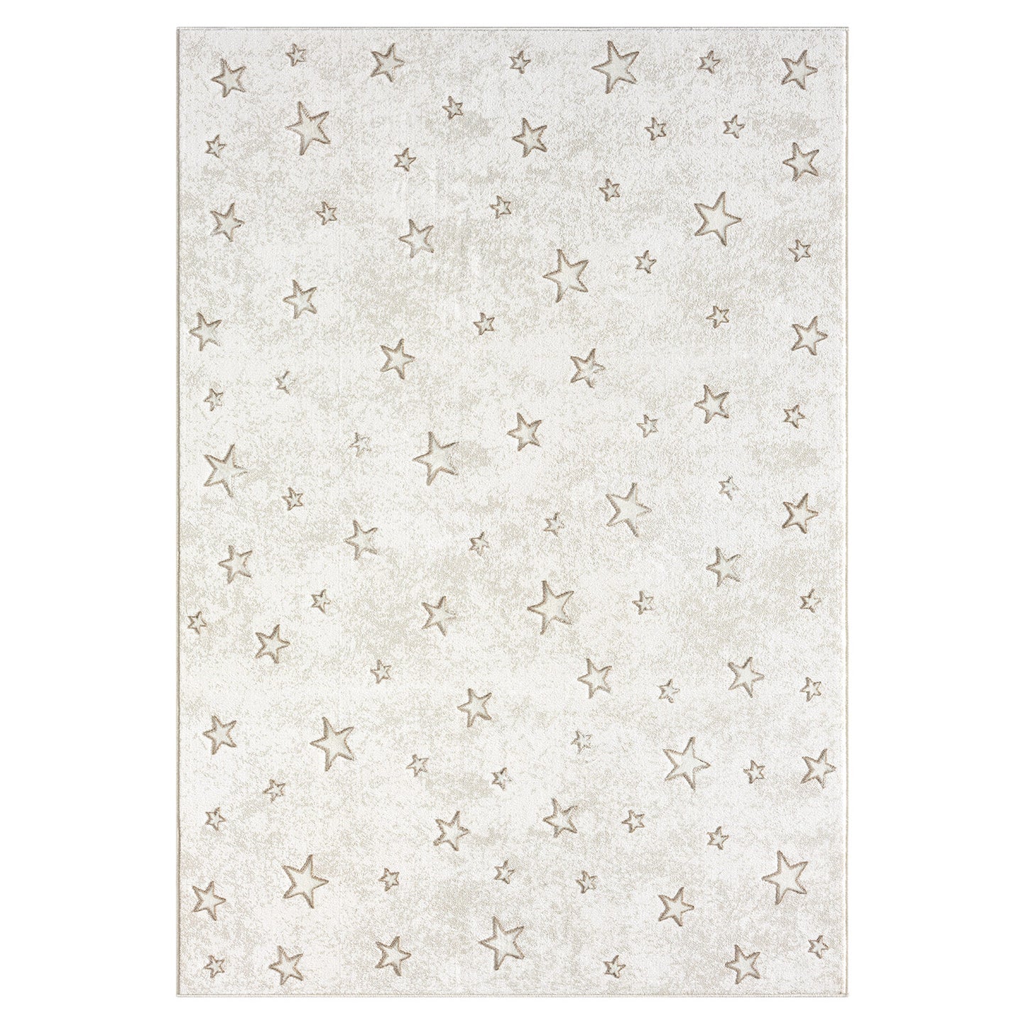 Luna 725 creme / Kinderteppich mit Sternen Muster