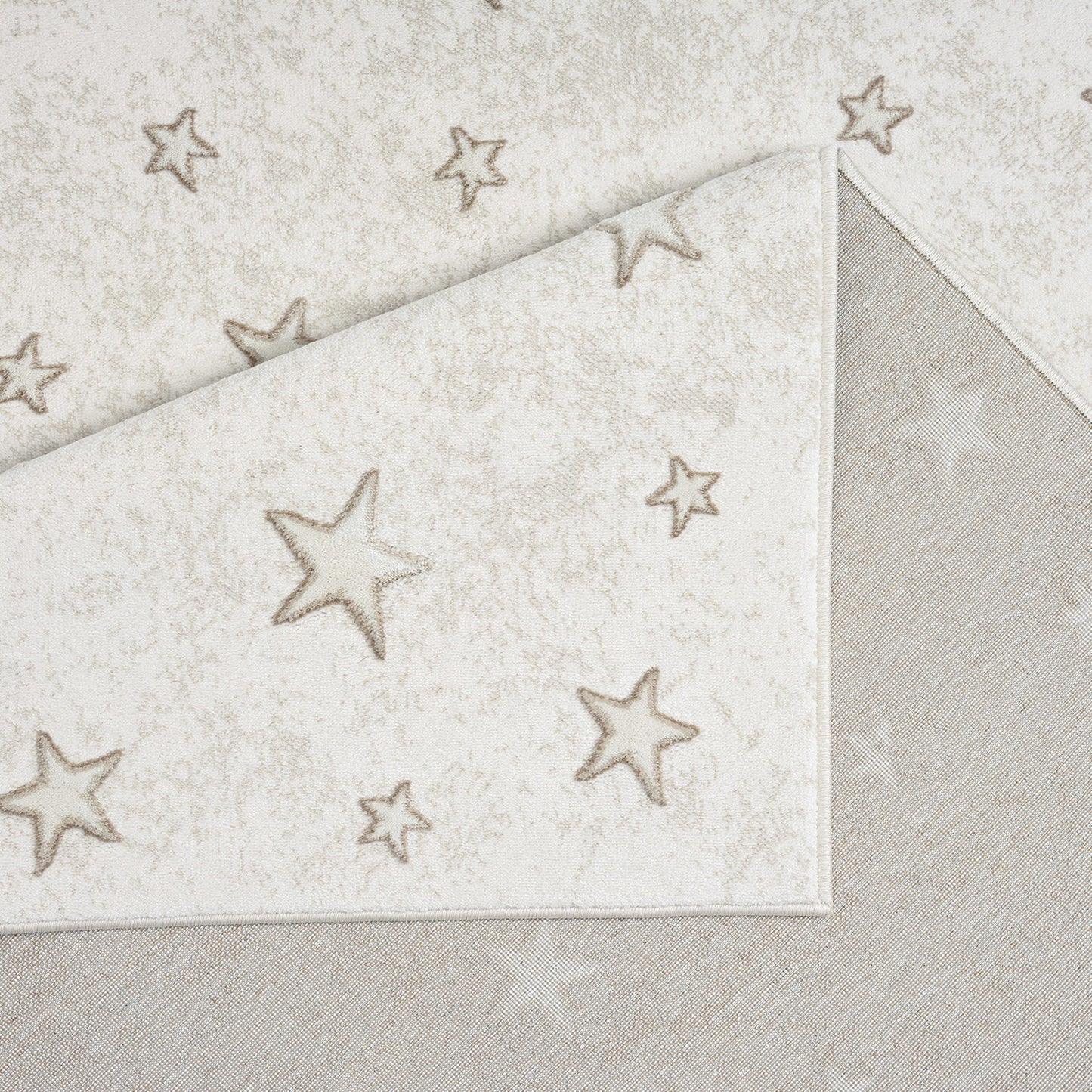 Luna 725 creme / Kinderteppich mit Sternen Muster