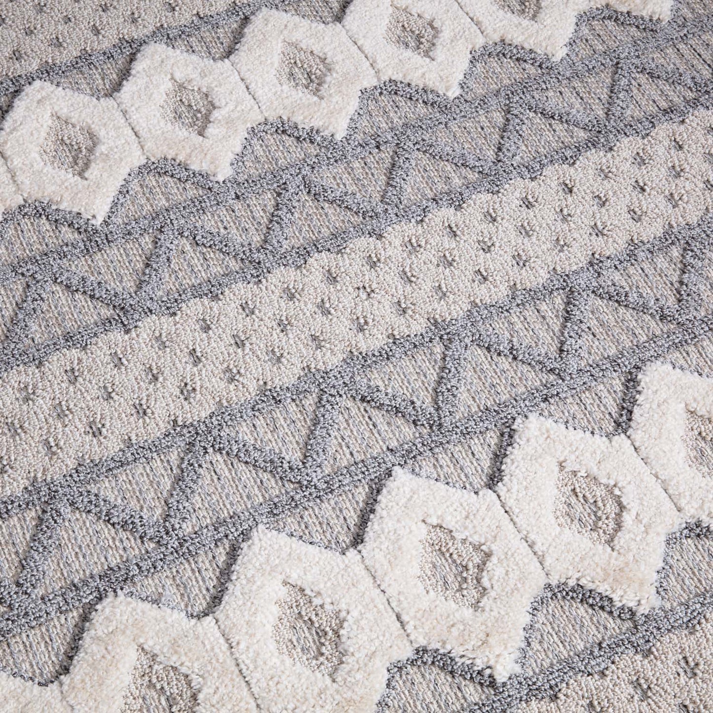 Valentina 728 grau Boho-Chic Style Teppich