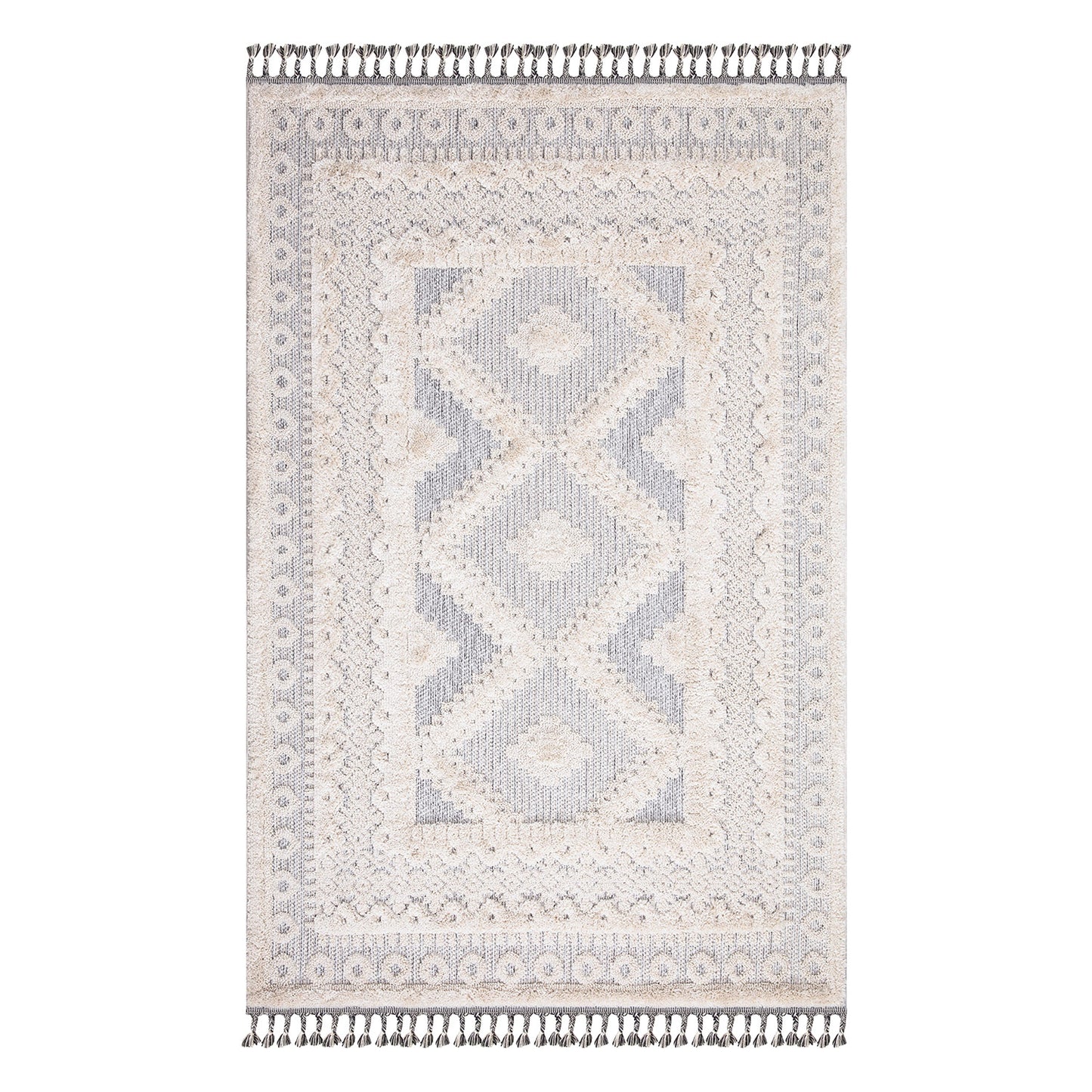 Valentina 730 creme-grau  Boho-Chic Style Teppich