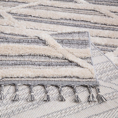 Valentina 810 grau-creme Boho-Chic Style Teppich
