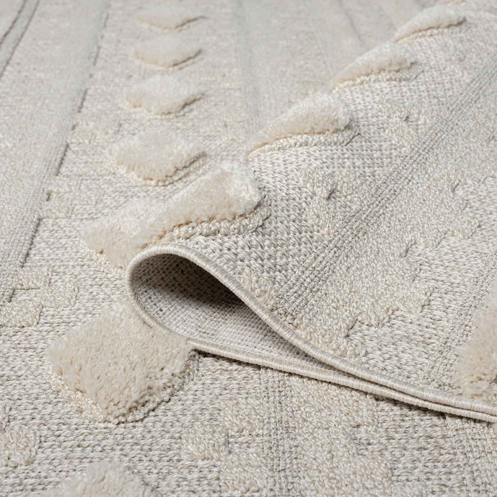 Valentina 930 grau Boho-Chic Style mit eleganter Relief-Optik