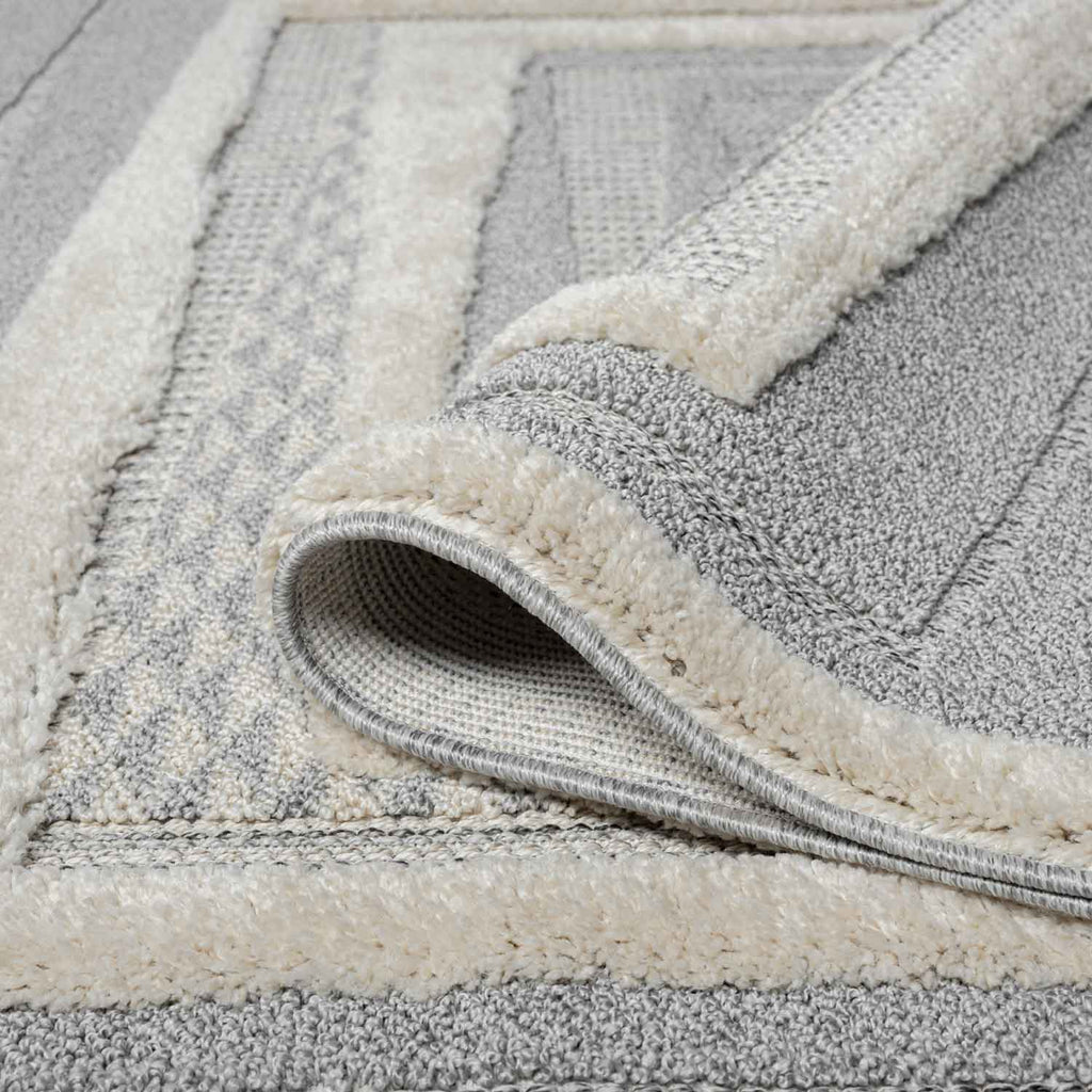 Valentina 940 grau Boho-Chic Style mit eleganter Relief-Optik