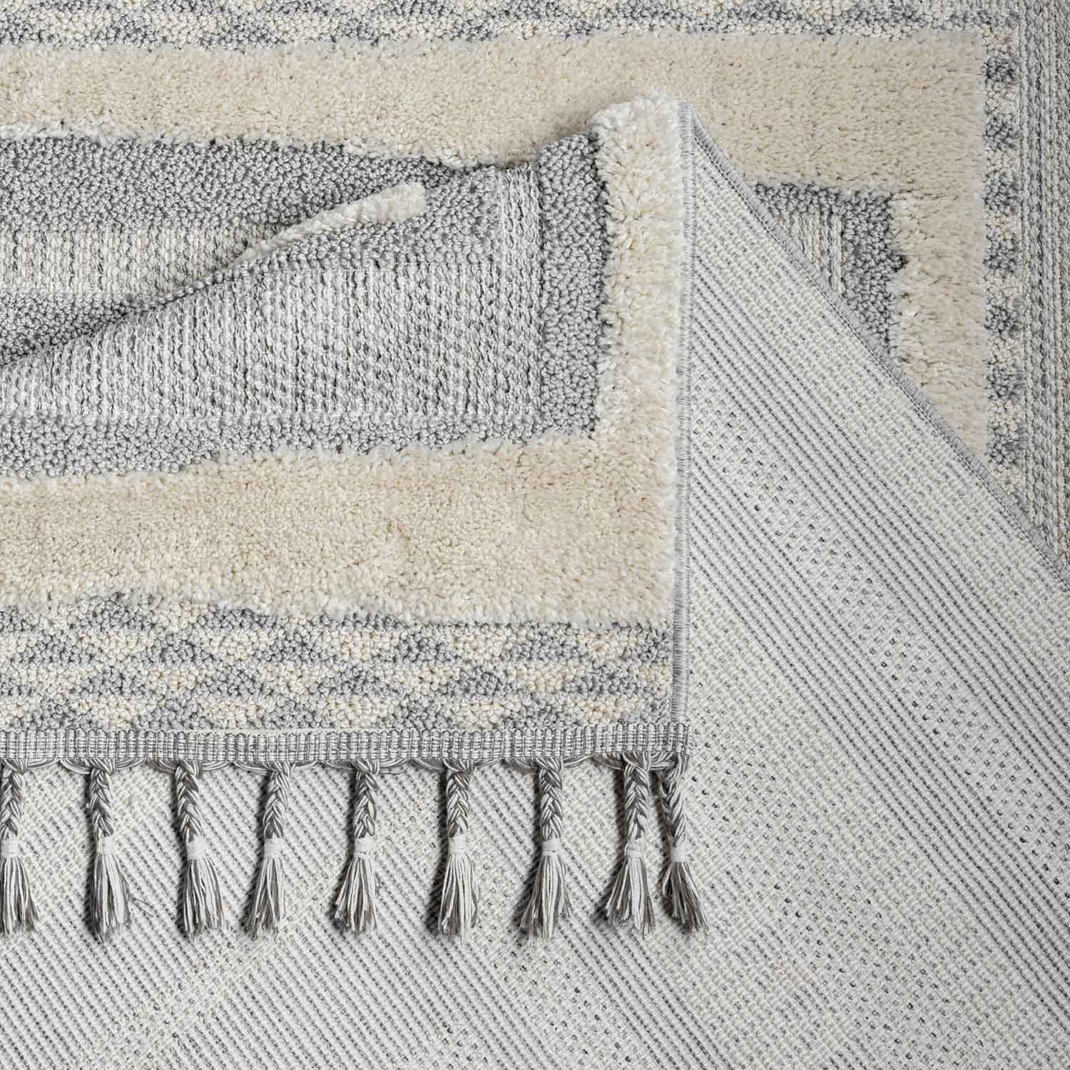 Valentina 940 grau Boho-Chic Style mit eleganter Relief-Optik