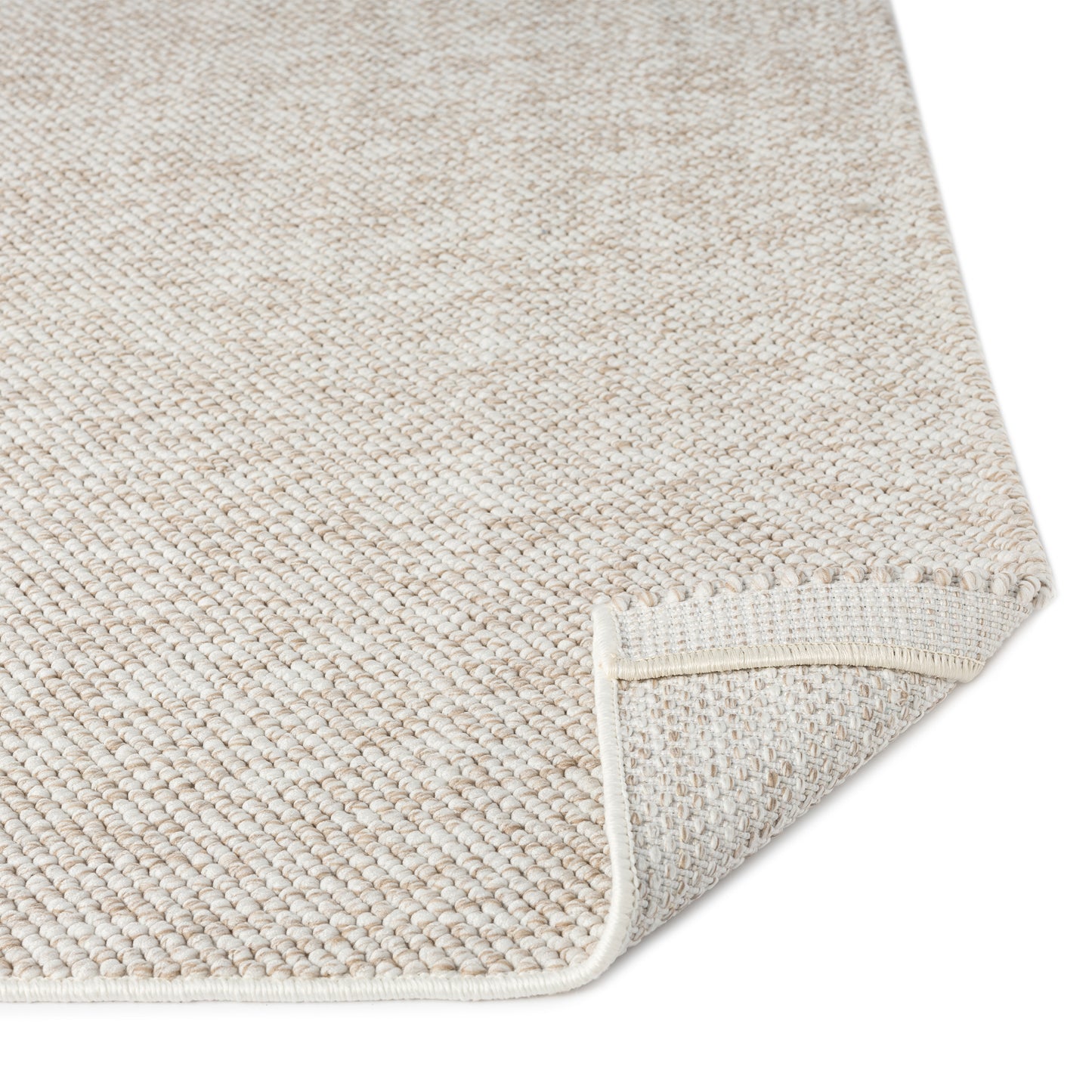 Ayla 2410 beige geflochtener weichflor Teppich