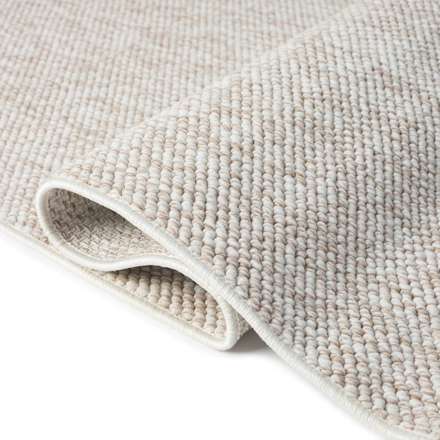 Ayla 2410 beige geflochtener weichflor Teppich