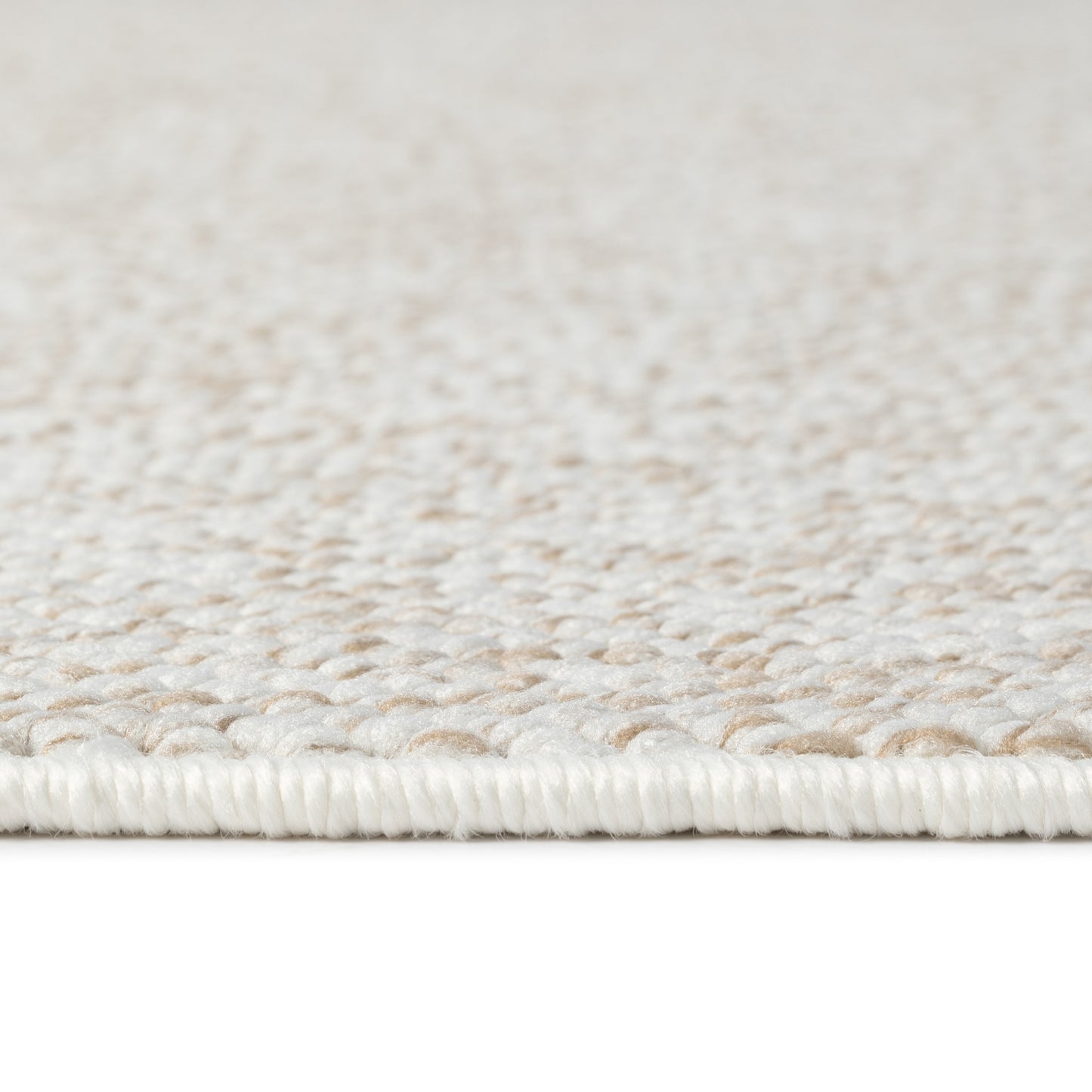 Ayla 2410 beige geflochtener weichflor Teppich