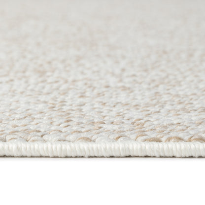Ayla 2410 beige geflochtener weichflor Teppich