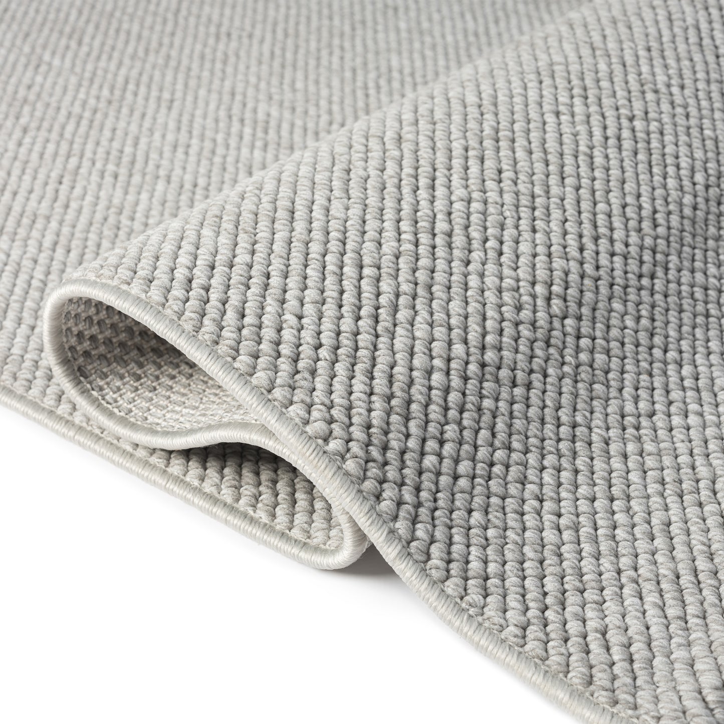 Ayla 2420 grau geflochtener weichflor Teppich