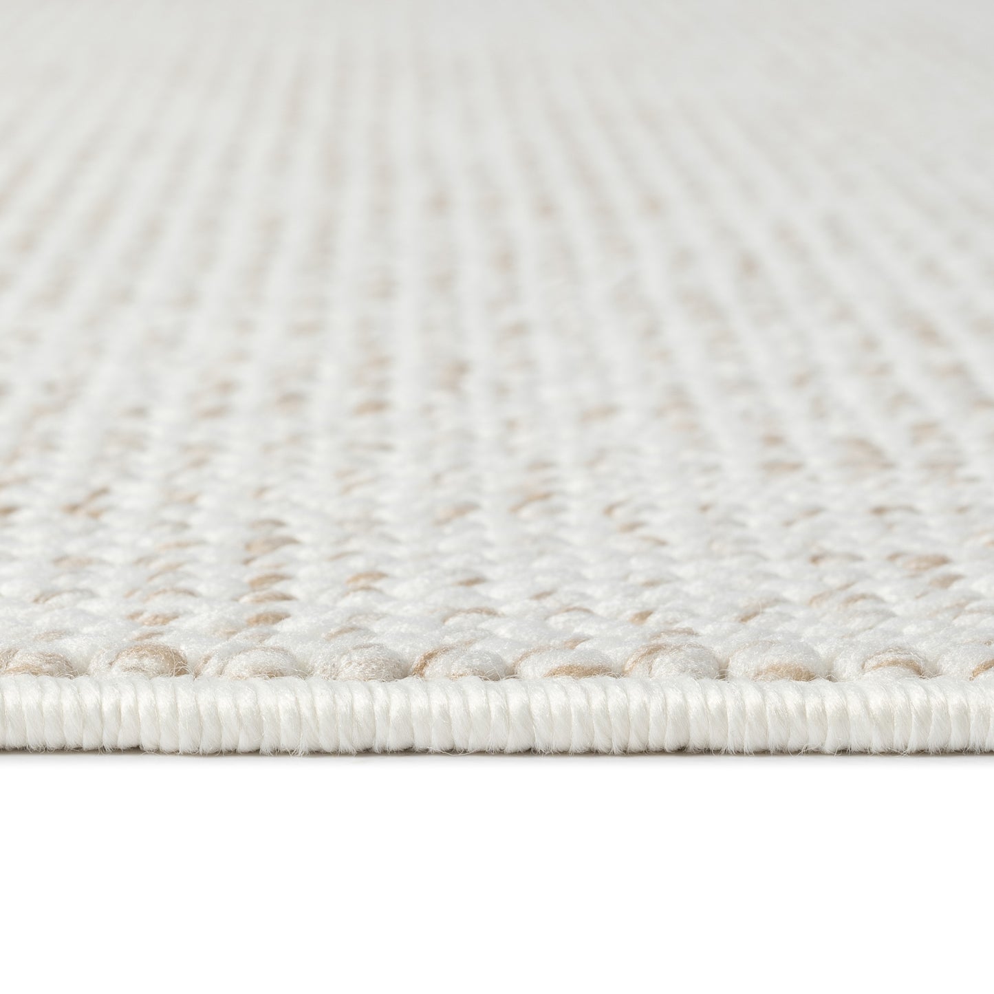 Ayla 2440 beige geflochtener weichflor Teppich
