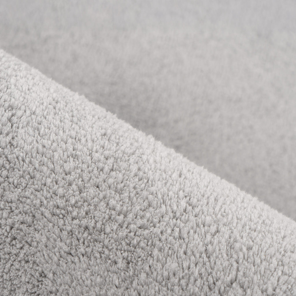 Lara 200 hellgrau, waschbarer Teppich, Soft-Touch-Flor