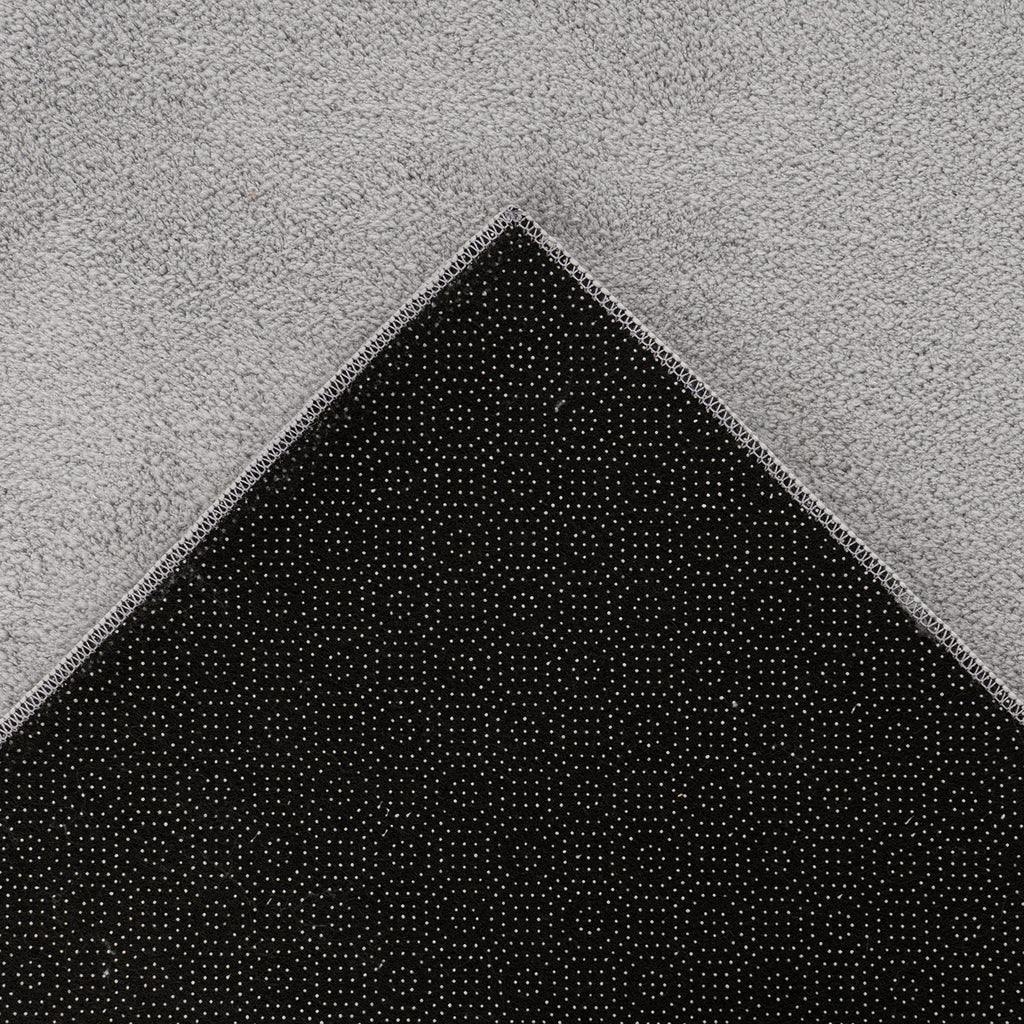 Lara 200 hellgrau, waschbarer Teppich, Soft-Touch-Flor