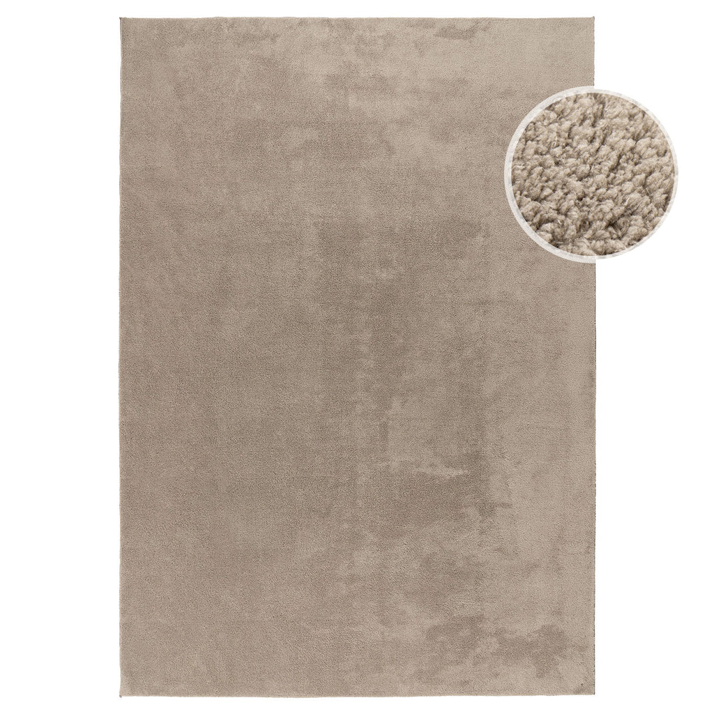Lara 200 taupe, waschbarer Teppich, Soft-Touch-Flor