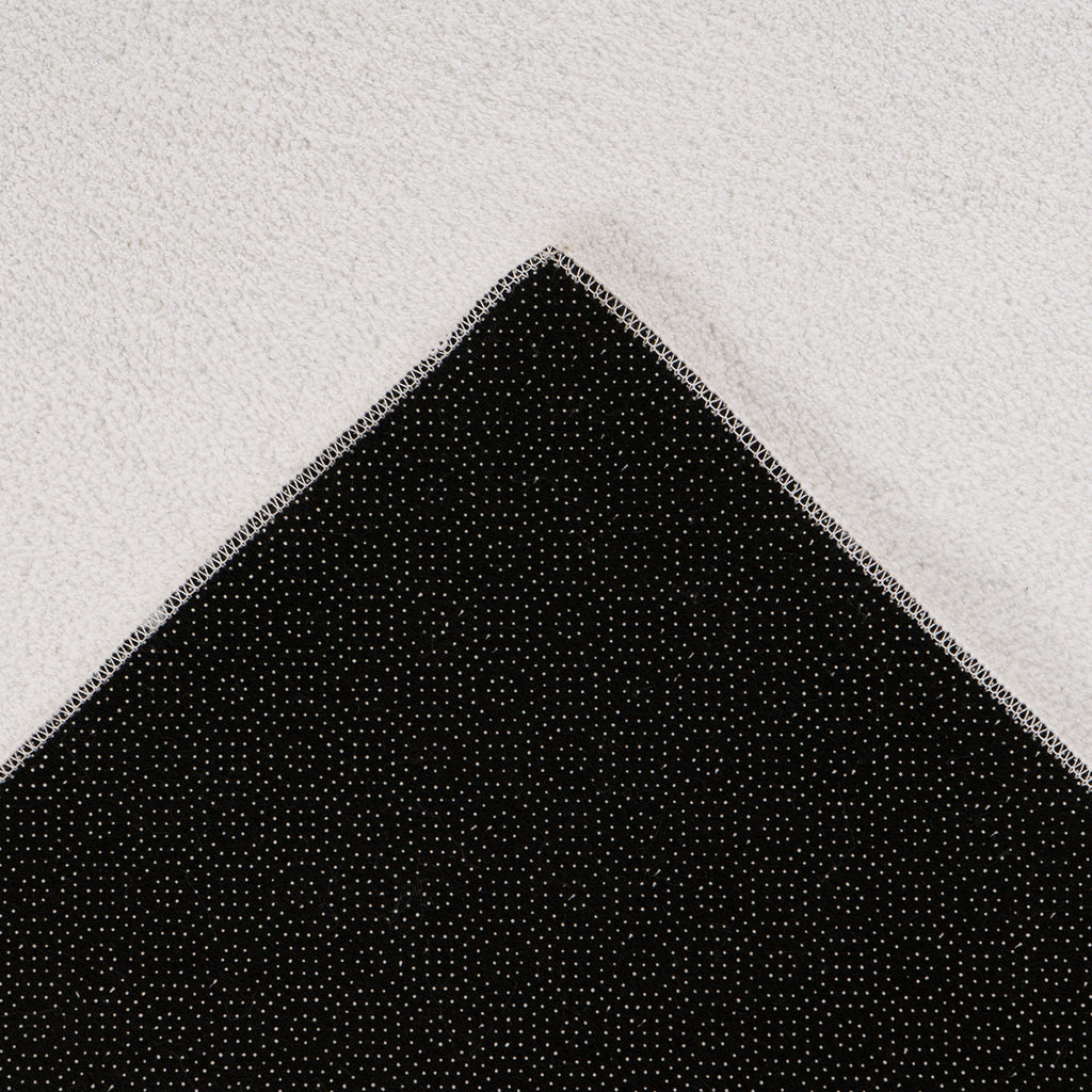 Lara 200 weiß, waschbarer Teppich, Soft-Touch-Flor