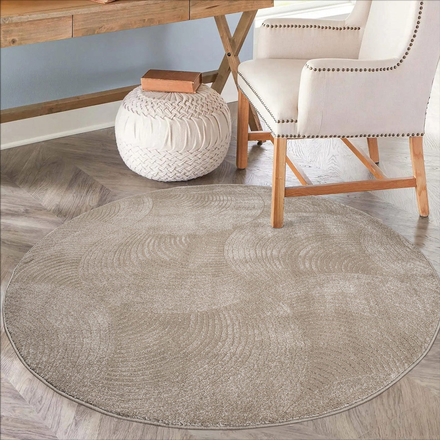 Lovely 647 beige / Moderner hochwertiger Designer Teppich