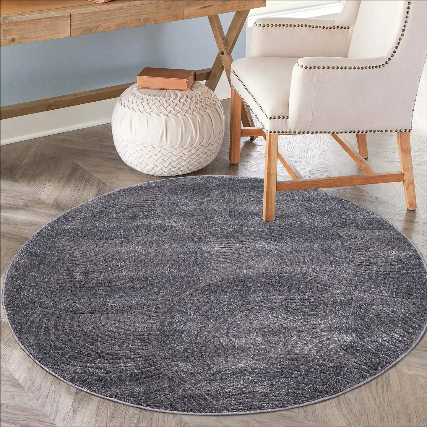 Lovely 647 grau / Moderner hochwertiger Designer Teppich