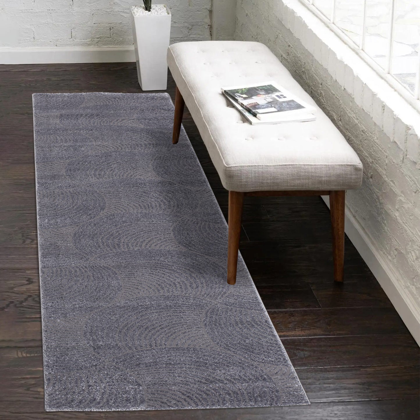 Lovely 647 grau / Moderner hochwertiger Designer Teppich