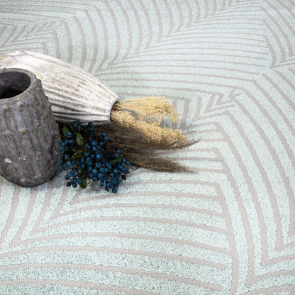 Lovely 648 grün/türkis / Moderner hochwertiger Designer Teppich