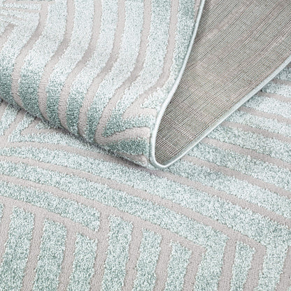 Lovely 648 grün/türkis / Moderner hochwertiger Designer Teppich