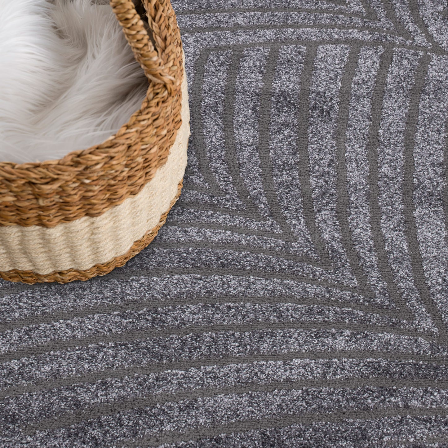 Lovely 648 grau / Moderner hochwertiger Designer Teppich