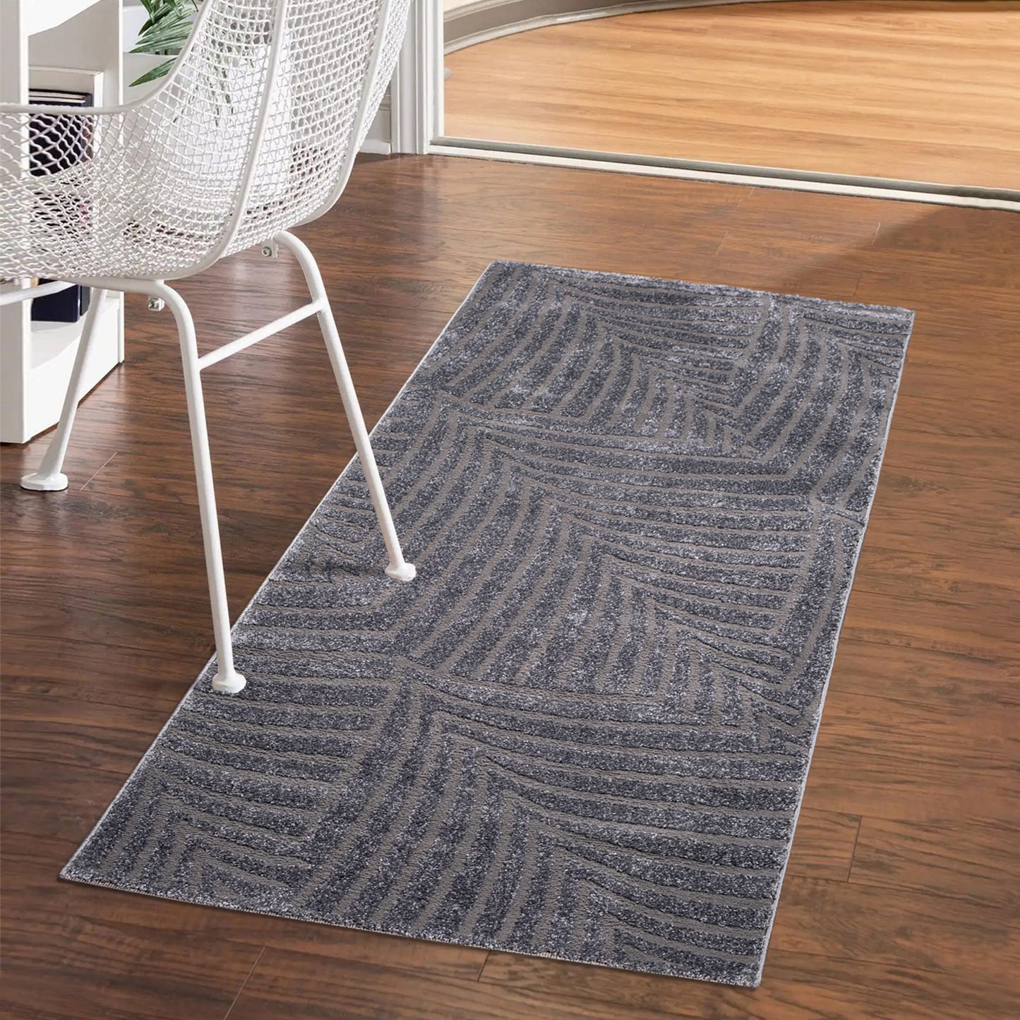 Lovely 648 grau / Moderner hochwertiger Designer Teppich