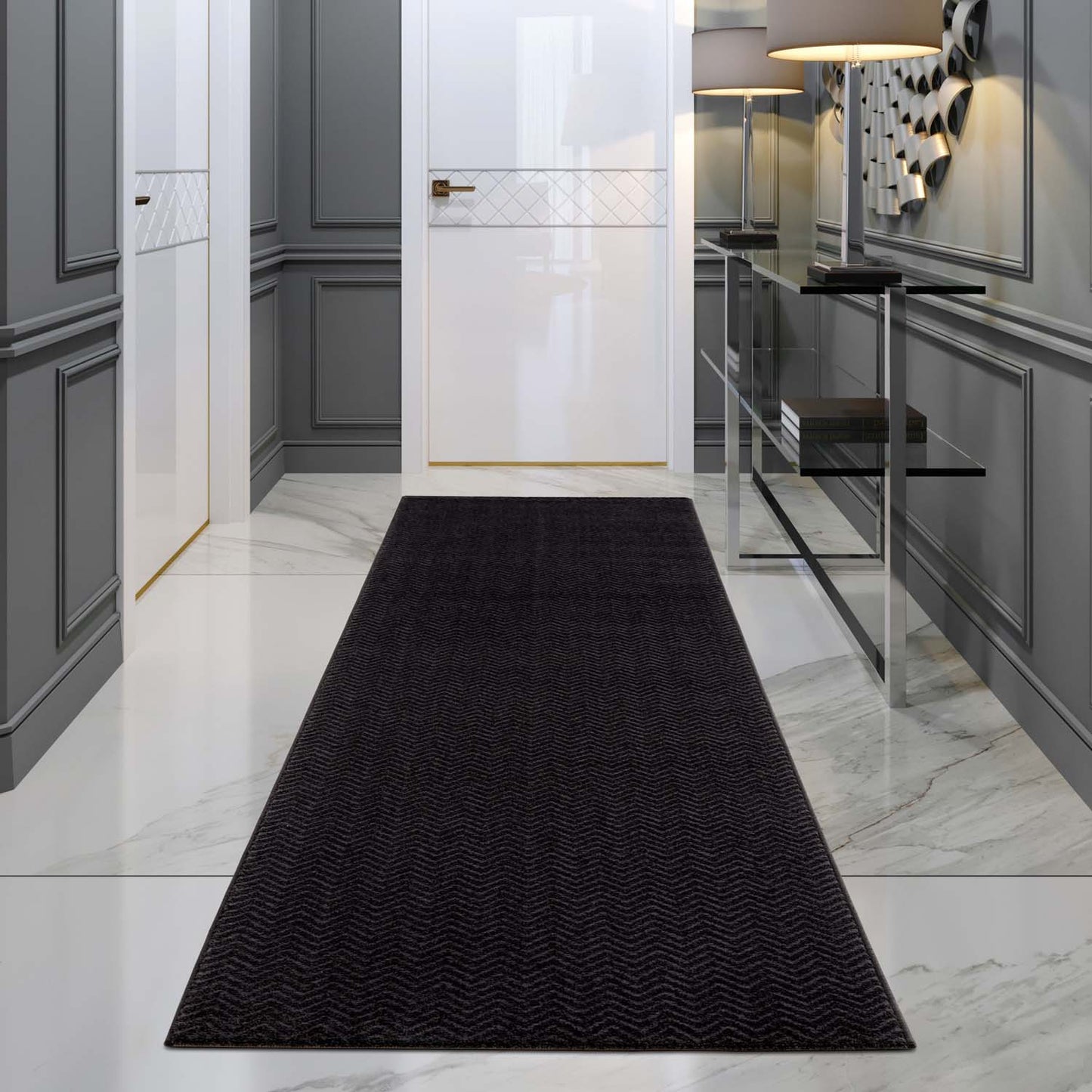 Lovely 805 anthrazit / Moderner hochwertiger Designer Teppich