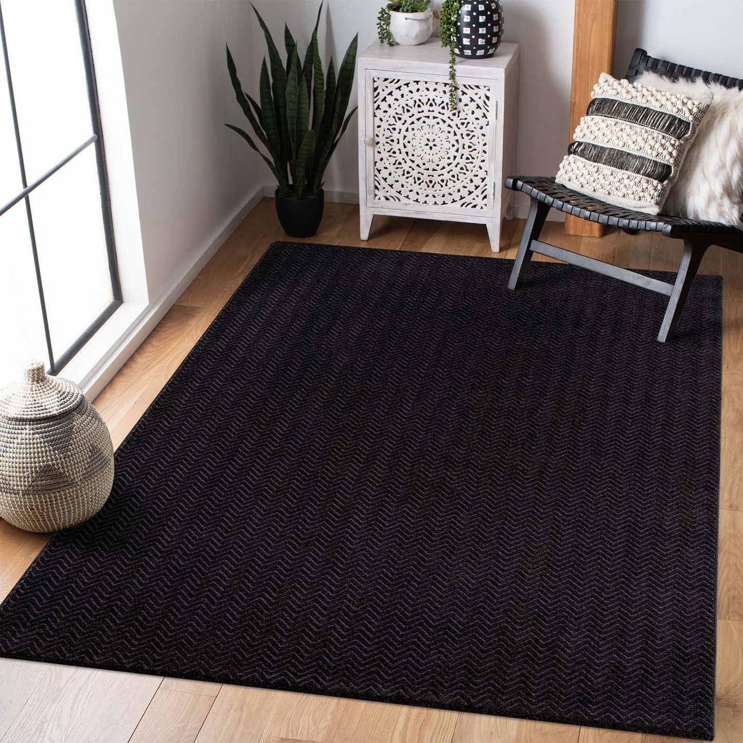 Lovely 805 anthrazit / Moderner hochwertiger Designer Teppich