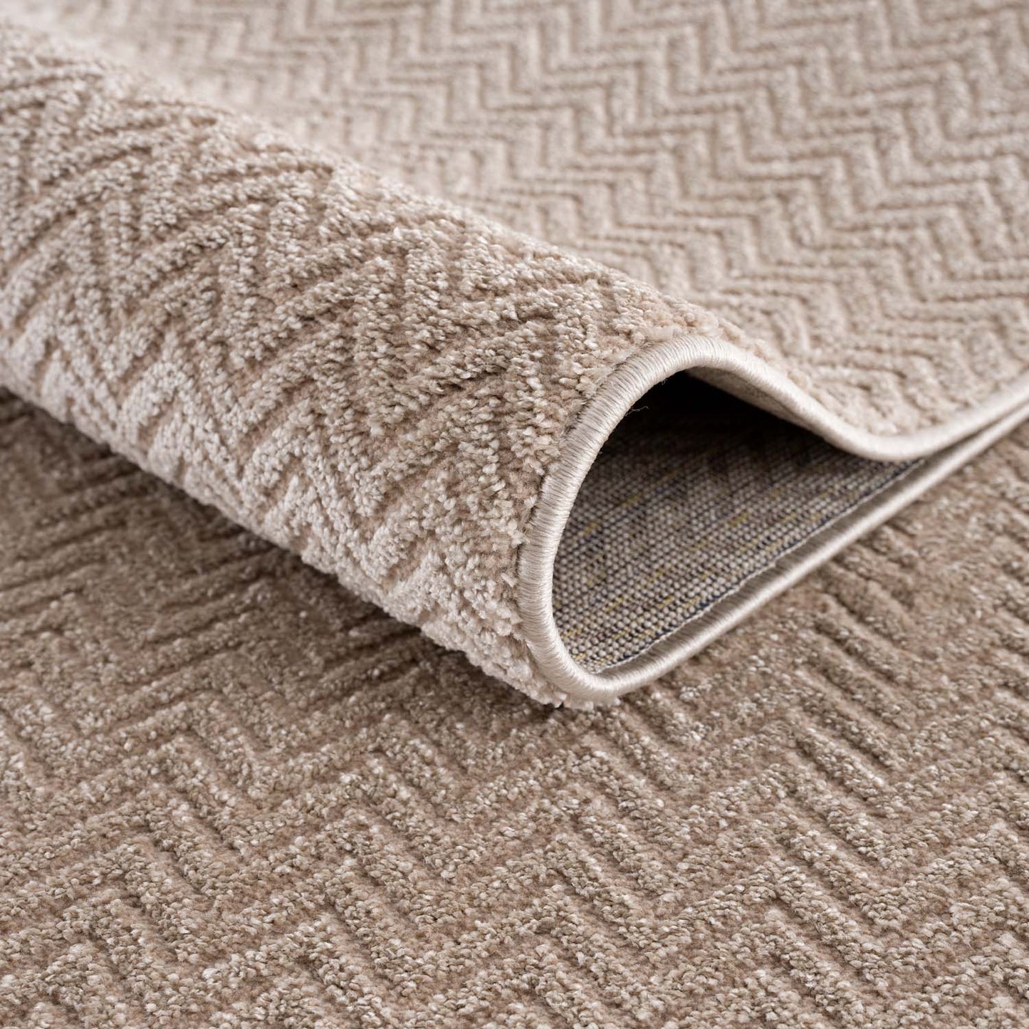 Lovely 805 beige / Moderner hochwertiger Designer Teppich
