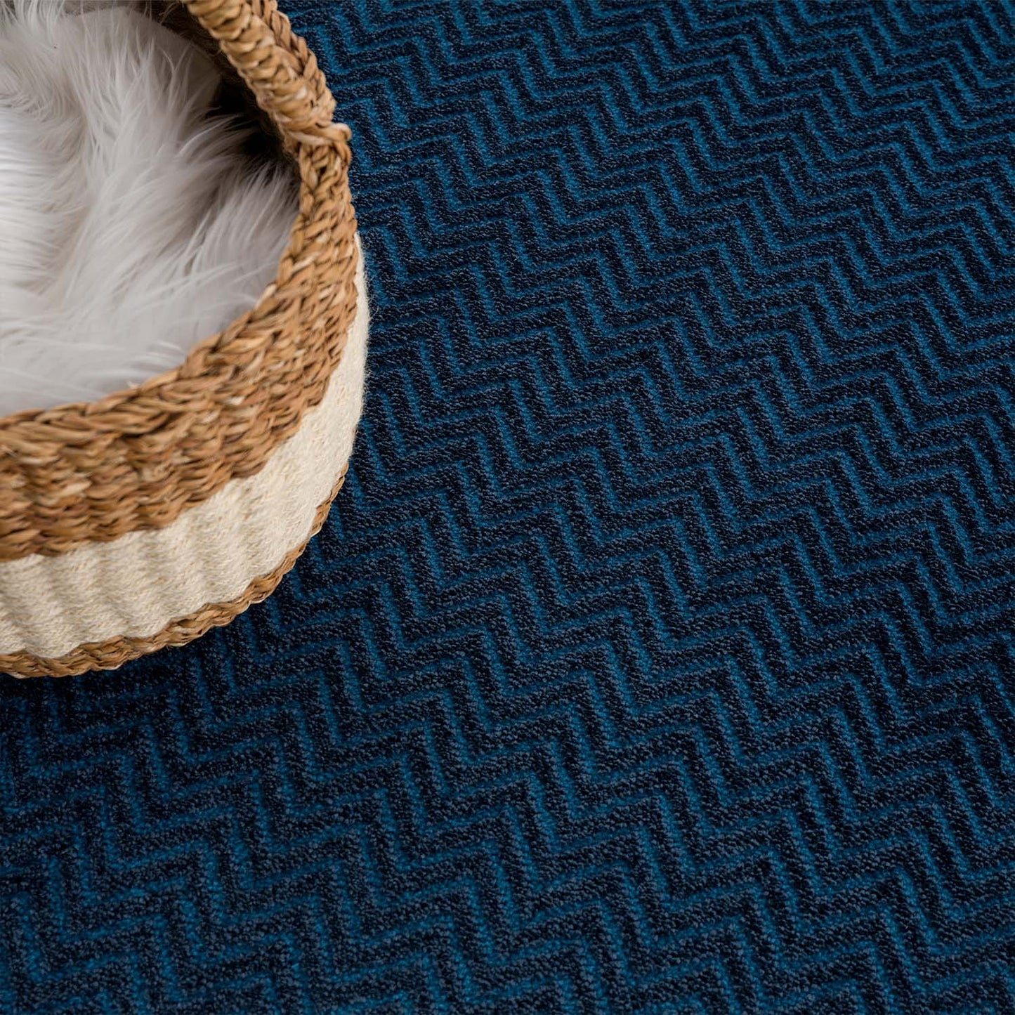Lovely 805 blau / Moderner hochwertiger Designer Teppich