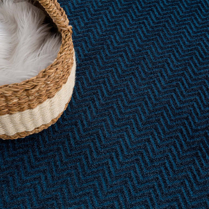 Lovely 805 blau / Moderner hochwertiger Designer Teppich