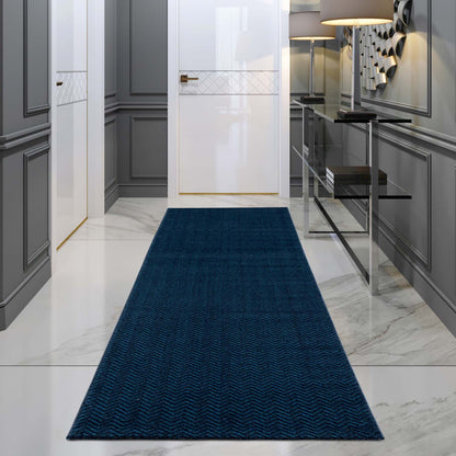 Lovely 805 blau / Moderner hochwertiger Designer Teppich