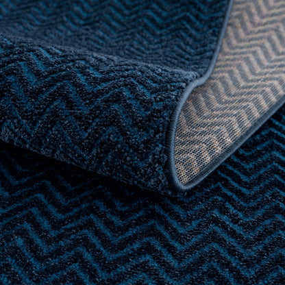 Lovely 805 blau / Moderner hochwertiger Designer Teppich
