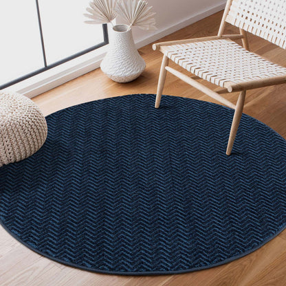 Lovely 805 blau / Moderner hochwertiger Designer Teppich
