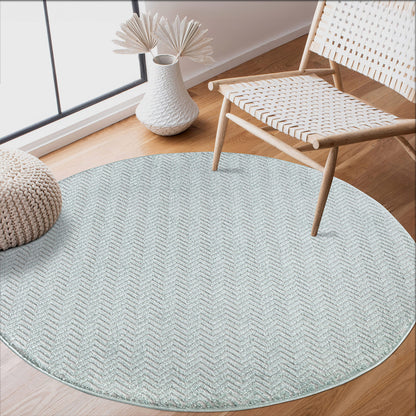 Lovely 805 grün/türkis / Moderner hochwertiger Designer Teppich
