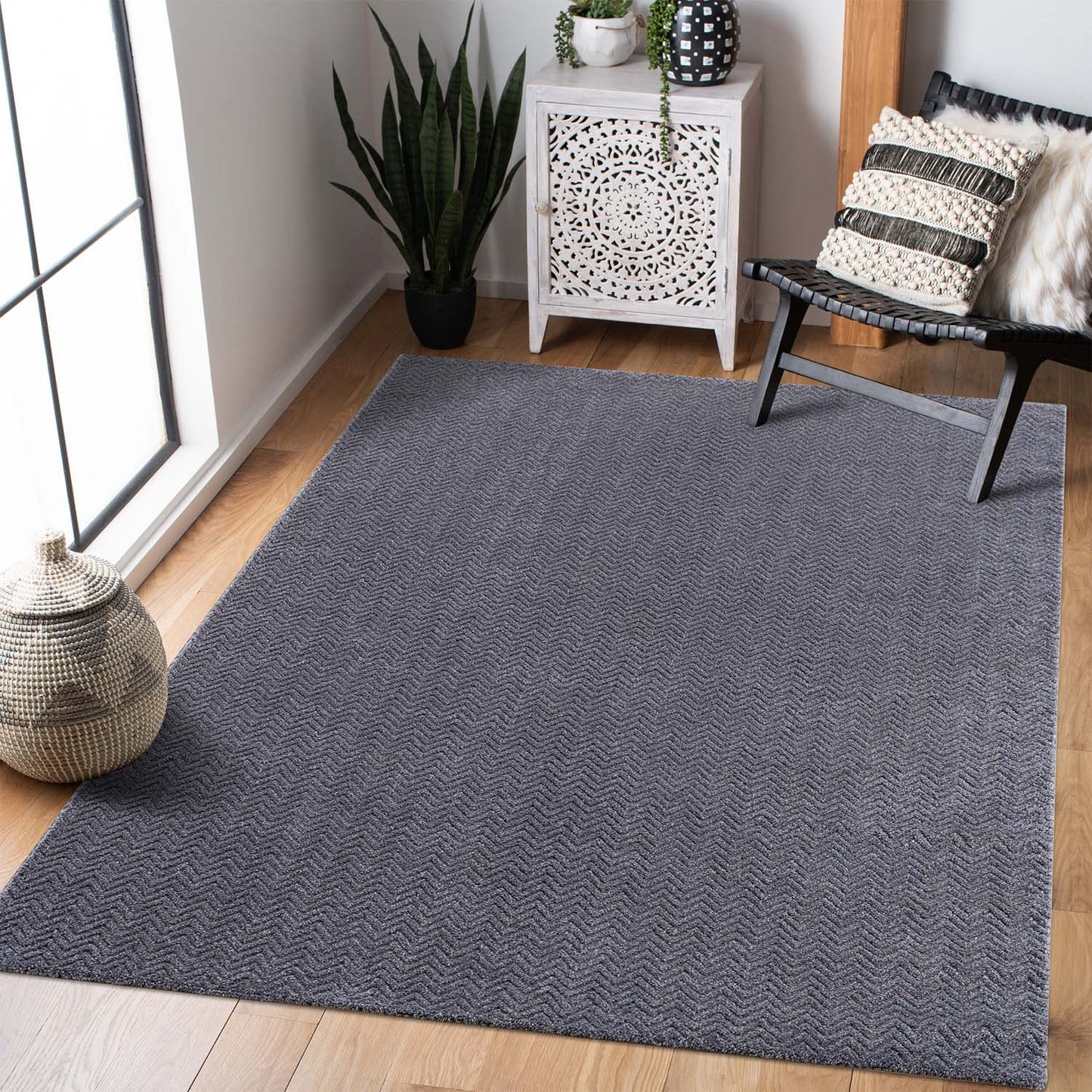 Lovely 805 grau / Moderner hochwertiger Designer Teppich