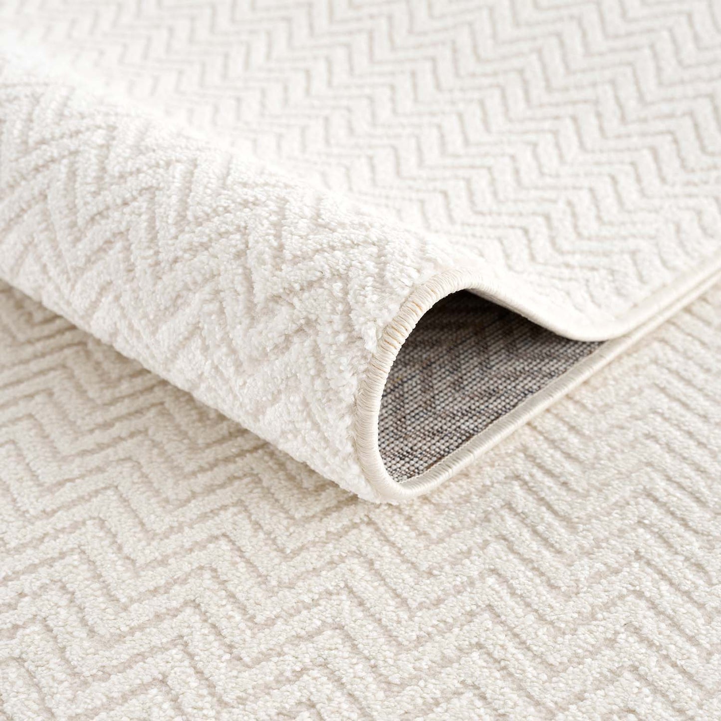 Lovely 805 weiß / Moderner hochwertiger Designer Teppich